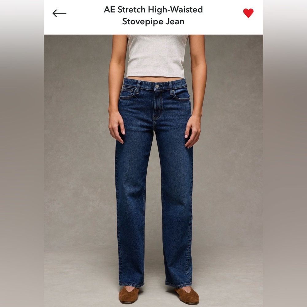 AE Stretch High-Waisted Stovepipe Jeans